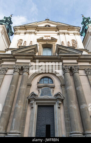 Roman Catholic Parish Church of St Anne in Krakow Old Town, Poland. Church history dates back to 14th century, it is one of the leading examples of Po Stock Photo