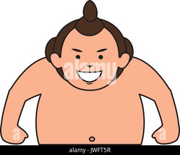 Sumo wrestler avatar character vector illustration design Stock Vector