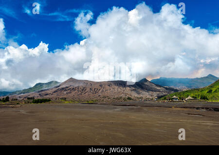 Mount Bromo volcano (Gunung Bromo)in Bromo Tengger Semeru National Park, East Java, Indonesia. Stock Photo