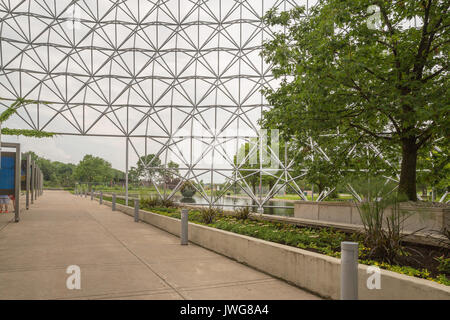 The Biosphere is in the former pavilion of the United States for the 1967 World Fair Stock Photo