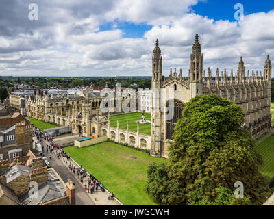Kings College Chapel Cambridge (started 1446 by Henry VI, taking over 100 yrs to complete) in the grounds of Kings College, Cambridge University. Stock Photo