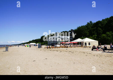 beach at Jurmala beach resort on the Baltic coast, Latvia Stock Photo