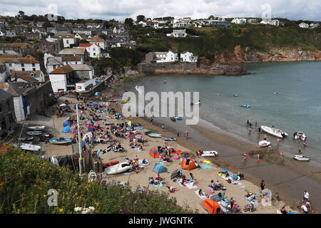 A general view of Gorran Haven in Cornwall Stock Photo