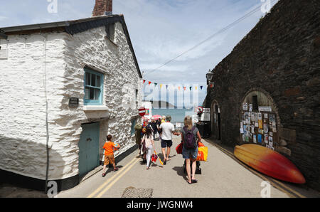 A general view of Gorran Haven in Cornwall Stock Photo