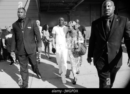 Akon arrives DUB Magazine Show Los Angeles Convention Center August 26,2012 Los Angeles,California. Stock Photo