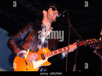 David Macklovitch aka Dave 1 Chromeo performing 2007 Neighborhood Music Festival LA Coliseum Los Angeles,CA Stock Photo