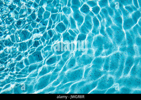 Rippled swimming pool water on a sunny day Stock Photo