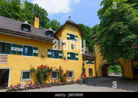 Meierhof of castle Schloss Glanegg, Grödig, Flachgau, Salzburg, Austria Stock Photo