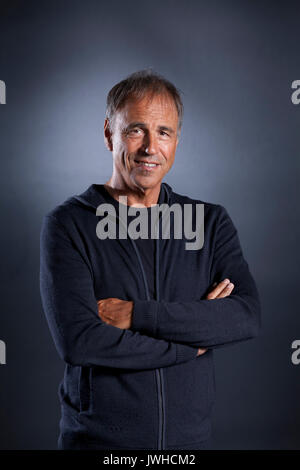 Edinburgh, UK. 12th Aug, 2017. Anthony Horowitz, OBE, the English novelist and screenwriter, appearing at the Edinburgh International Book Festival. Credit: GARY DOAK/Alamy Live News Stock Photo