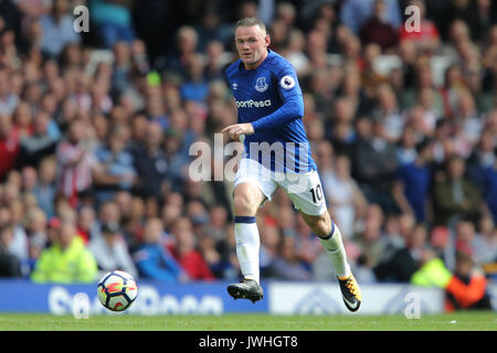 WAYNE ROONEY, EVERTON FC, PREMIER LEAGUE, EVERTON FC V STOKE CITY FC, 2017 Stock Photo