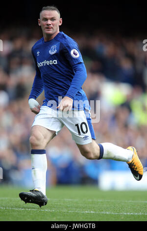 WAYNE ROONEY, EVERTON FC, PREMIER LEAGUE, EVERTON FC V STOKE CITY FC, 2017 Stock Photo