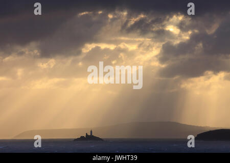 Sunrise captured at St Ives in Cornwall Stock Photo