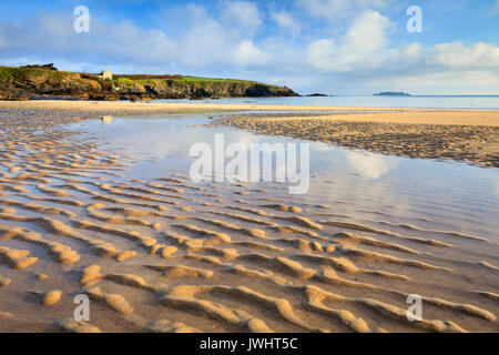 Harlyn Bay Beach near Padstow in Cornwall. Stock Photo