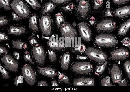 Close-up black beads. Texture. Stock Photo