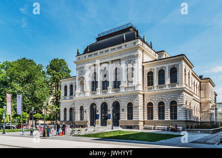 The National Gallery of Slovenia is an art museum for painting and sculptures, Ljubljana, Slovenia, Europe Stock Photo