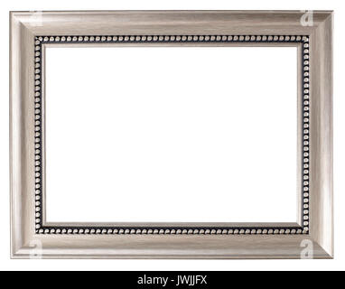Silver Painted Picture frame Stock Photo