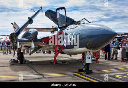 Sea Vixen on static display at RNAS Yeovilton Air Day 2017 Stock Photo