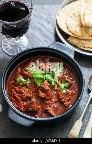 Beef and beetroot curry Stock Photo