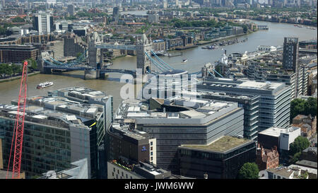 View from the Shard, London UK Stock Photo