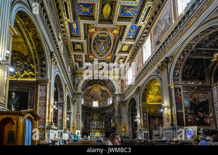 Interior of St Marcello al Corso church in Rome Italy