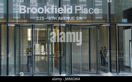 Entrance of Brookfield Place building, Calgary, Alberta, Canada Stock Photo