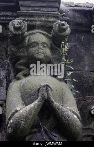 headstones in greyfriiars kirkyard edinburgh scotland Stock Photo