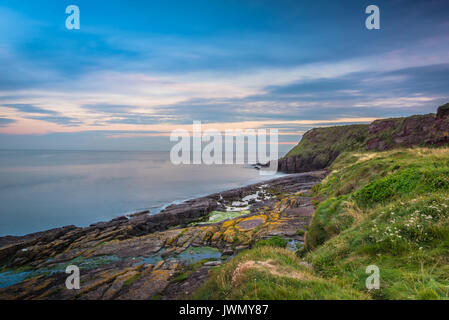 Rocky Coastline at Dunmore East Ireland Stock Photo