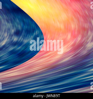 Multicolored blurred curved lines. Stock Photo