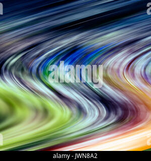 Multicolored blurred curved lines. Stock Photo