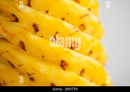 Pineapple slice close up Stock Photo