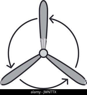 fan icon over white background vector illustration Stock Vector