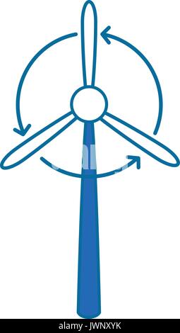 fan icon over white background vector illustration Stock Vector
