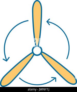 fan icon over white background vector illustration Stock Vector