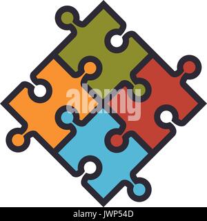 jigsaw puzzles icon over white background vector illustration Stock ...