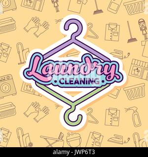 laundry cleaning delicate Stock Vector