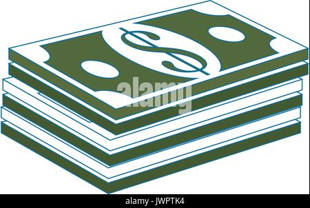Money billet isolated icon vector illustration graphic design Stock Vector