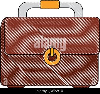 Business briefcase isolated icon vector illustration graphic design Stock Vector