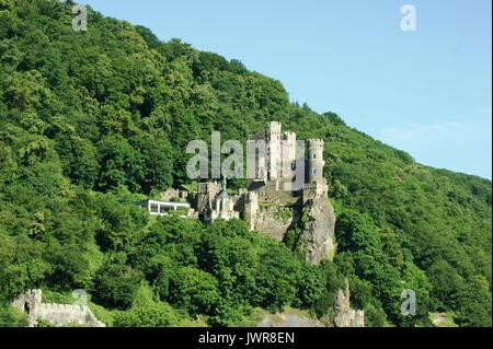 Rheinstein Castle, Trechtingshausen, Germany Stock Photo