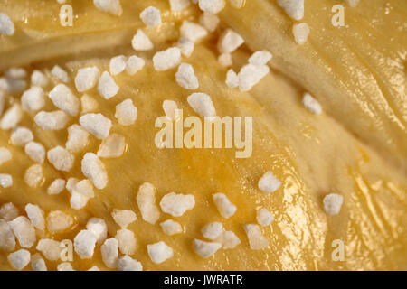 Preparing and Baking a Homemmade Braided Yeast Bun Stock Photo
