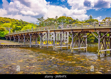 Ise, Japan at Uji Bridge of Ise Grand Shrine. Stock Photo