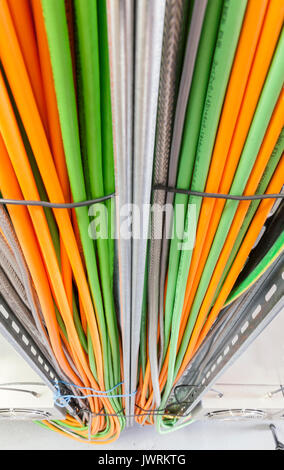 power cable system, close up Stock Photo