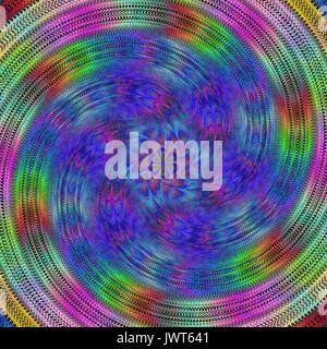 Colorful spiral fractal design background Stock Vector