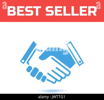 shake hands icon. Handshake symbol for your web site design or logo or user interface. Vector illustration Stock Vector