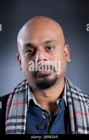 Edinburgh, UK. 13th Aug, 2017. Siddhartha Bose, the Indian poet, playwright, academic and theatre-maker based in Hackney, London, appearing at the Edinburgh International Book Festival. Credit: GARY DOAK/Alamy Live News Stock Photo