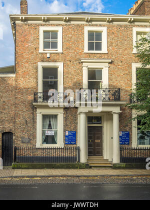 York Register Office at 56 Bootham for solemnization of Weddings and Civil Partnerships, celebratory services and registration of Births and Deaths Stock Photo