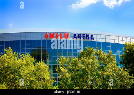 Amalie Arena sports stadium in downtown Tampa FL, USA Stock Photo