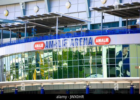 Amalie Arena sports stadium in downtown Tampa FL, USA Stock Photo