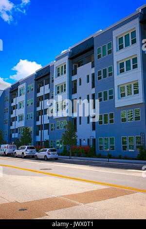 Aurora Apartments on S Morgan Street in Tampa FL, USA Stock Photo