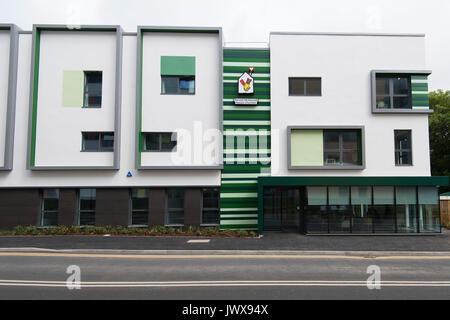 Ronald McDonald House Charities building at Heath Hospital in Cardiff, Wales, UK. Stock Photo