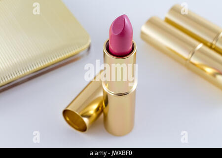 Lipstick Makeup products Beauty and Fashion Stock Photo